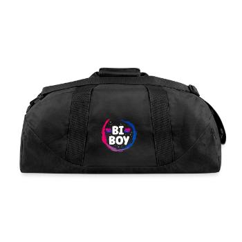 Bisexual Bi Pride Flag Bi Boy - Recycled Duffel Bag - black - Back