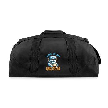 This Is My Gamer Costume - Recycled Duffel Bag - black - Back