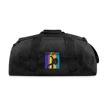 Wrestling - Recycled Duffel Bag - black - Back