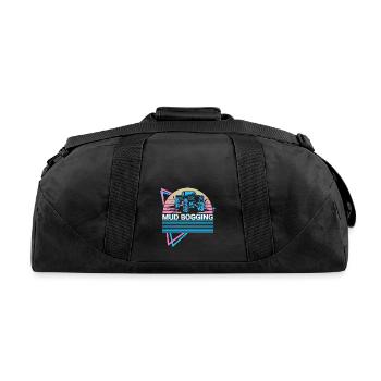 Mud Bogging Retro - Recycled Duffel Bag - black - Back