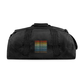 Casino Grandma Slot Machine Casino Lover Grandma - Recycled Duffel Bag - black - Back