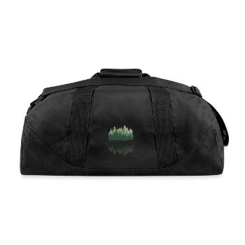 Forest Pine Trees - Recycled Duffel Bag - black - Back