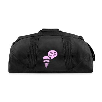 Ice Cream - Recycled Duffel Bag - black - Back