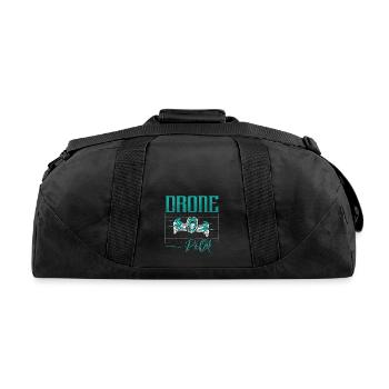 Drone Racing Drone Pilot Fpv Race Remote Control - Recycled Duffel Bag - black - Back