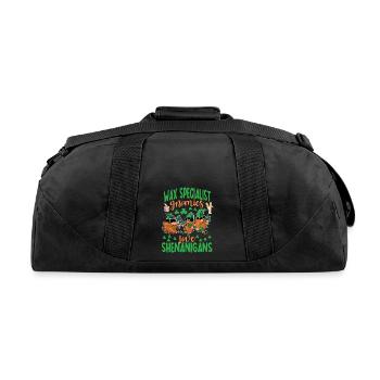 Wax Specialist Shenanigans St. Patrick's Day - Recycled Duffel Bag - black - Back