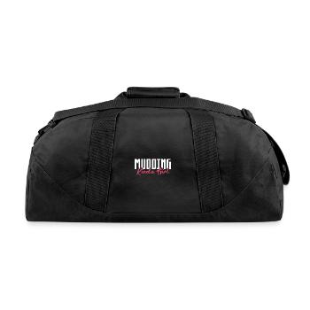 Mudding Kinda Girl, Mud Bogging - Recycled Duffel Bag - black - Back
