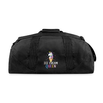 Ice Cream Girl Female Ice Cream Lover - Recycled Duffel Bag - black - Back