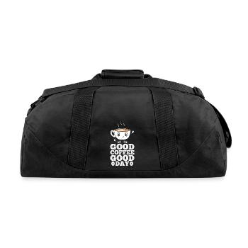 Good Coffee Good Day - Recycled Duffel Bag - black - Back
