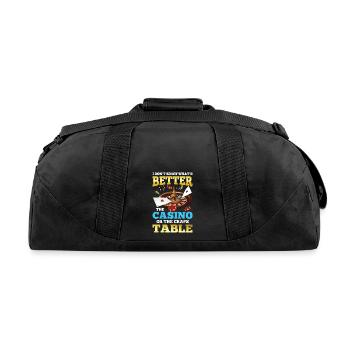 Better The Casino Or The Craps Table - Recycled Duffel Bag - black - Back