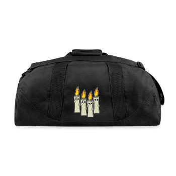 Candle Candlemaking Paraffin Wax Candles - Recycled Duffel Bag - black - Back