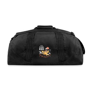 My First Plane Ride Sky-High Adventures - Recycled Duffel Bag - black - Back