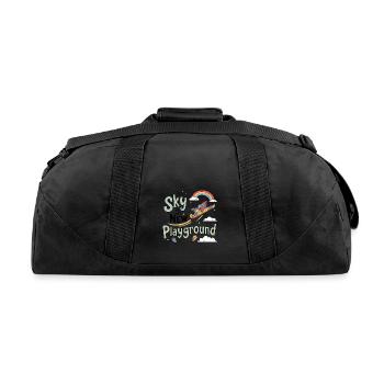 Sky Is My New Playground - Recycled Duffel Bag - black - Back