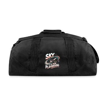 Sky Is My New Playground - Recycled Duffel Bag - black - Back