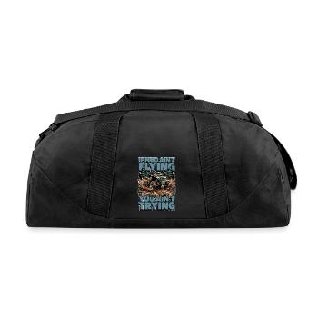 Mud Racing If Mud Ain't Flying You Ain't Mudding - Recycled Duffel Bag - black - Back