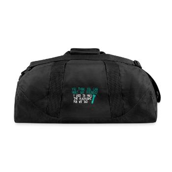 You Think You Can Hurt My Feelings 2 - Recycled Duffel Bag - black - Back
