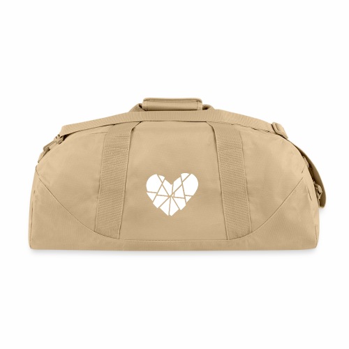 Heart Broken Shards Anti Valentine's Day - Recycled Duffel Bag