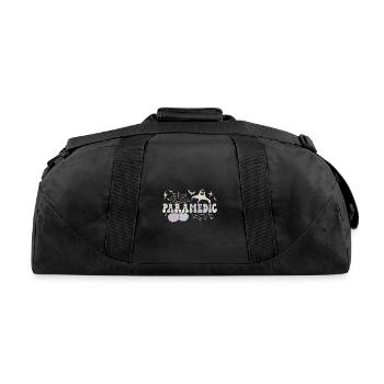 Spooky Paramedic Halloween Paramedic Gifts EMS - Recycled Duffel Bag - black - Back