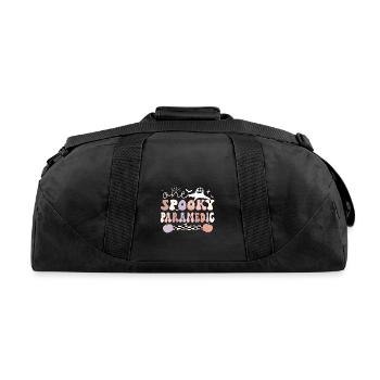 Spooky Paramedic Halloween Paramedic Gifts EMS - Recycled Duffel Bag - black - Back
