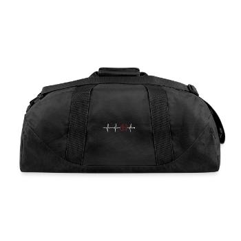 Guinea Pig Heartbeat Cavy Caviidae Long Hair - Recycled Duffel Bag - black - Back