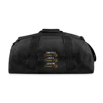 Guinea Pig Love American Crested Cavy Caviidae - Recycled Duffel Bag - black - Back