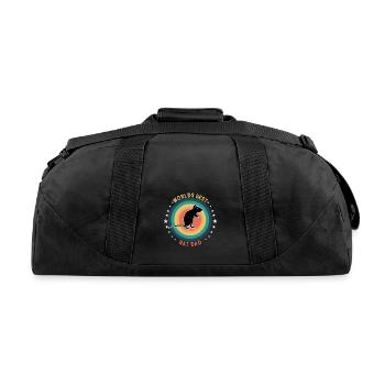 Rat - Worlds Best Rat Dad - Recycled Duffel Bag - black - Back