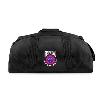 Bisexual And Still Not Into You Bi Pride - Recycled Duffel Bag - black - Back