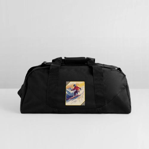 Skiing Through Snow Dreams - Recycled Duffel Bag