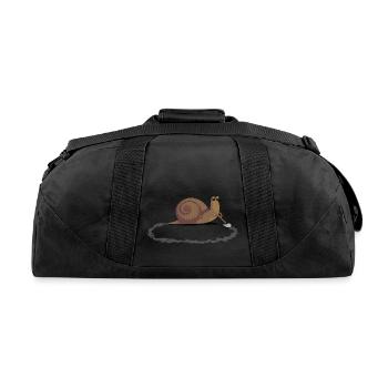 Clever Snail - Recycled Duffel Bag - black - Back