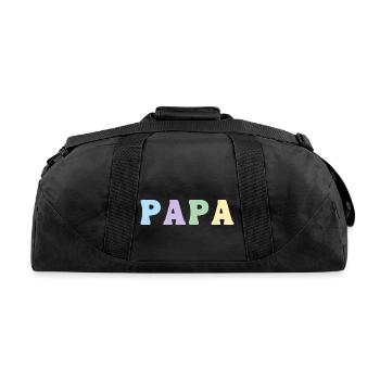 Papa - Recycled Duffel Bag - black - Back
