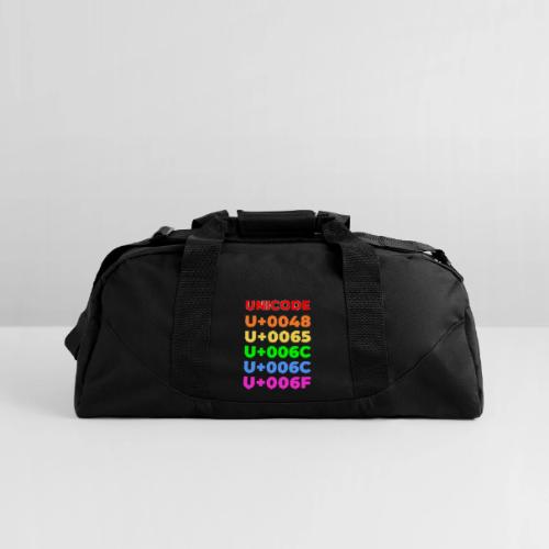 Hello, in unicode - Recycled Duffel Bag