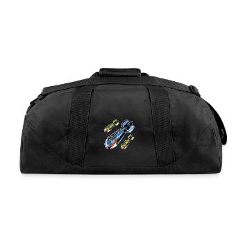 Shark Bomb - Recycled Duffel Bag - black - Back