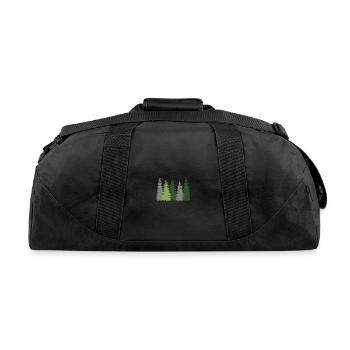 Pine Tree - Recycled Duffel Bag - black - Back