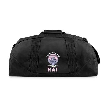 rat - Recycled Duffel Bag - black - Back