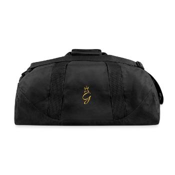 Letter G - Recycled Duffel Bag - black - Back