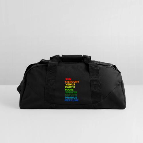Color the solar system - Recycled Duffel Bag