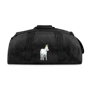 Unicorn Bubble Gum - Recycled Duffel Bag - black - Back