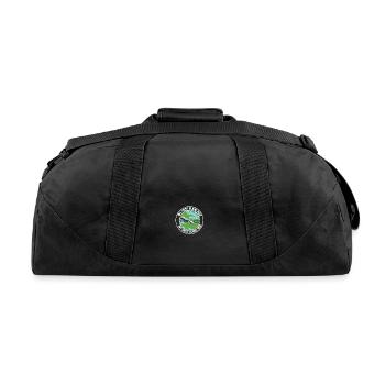 My First Airplane Ride Vacation Trip Solo - Recycled Duffel Bag - black - Back