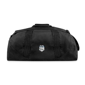 My First Airplane Ride Vacation Trip Traveler - Recycled Duffel Bag - black - Back