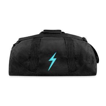 Lightning Bolt Blue - Recycled Duffel Bag - black - Back