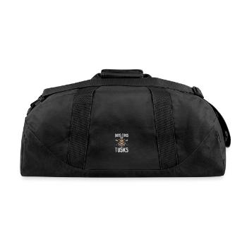 Hogs Dogs And Tusks Wild Hog Boar Hunter Hog Hunti - Recycled Duffel Bag - black - Back
