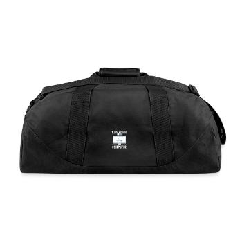 Please Restart Your Computer Coding Tech Support - Recycled Duffel Bag - black - Back