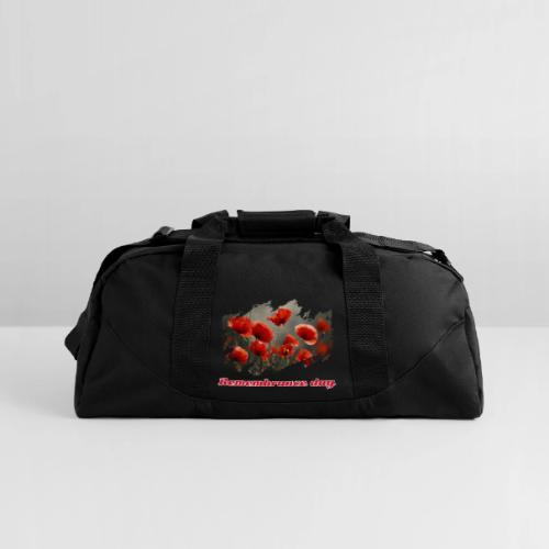 Remembrance Day with poppies - Recycled Duffel Bag