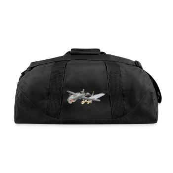 USAF A10 in the Attack AC Only X 300 - Recycled Duffel Bag - black - Back