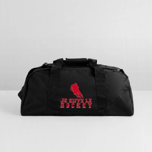 I love hockey - Recycled Duffel Bag