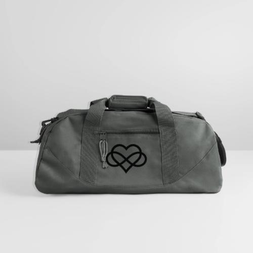 Infinity Heart (black) - Recycled Duffel Bag