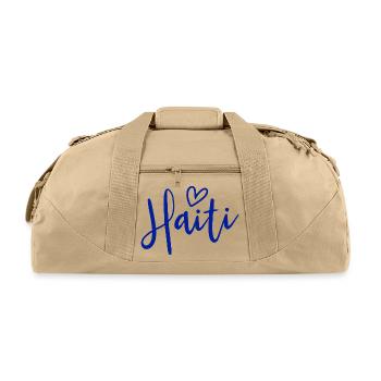 Haiti Heart Women's Love Haiti - Recycled Duffel Bag - beige - Front