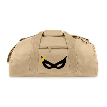 Lightning Bolt Graphic - Recycled Duffel Bag - beige - Front