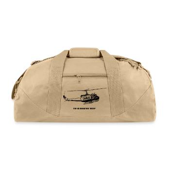 Please upload design image - Recycled Duffel Bag - beige - Front