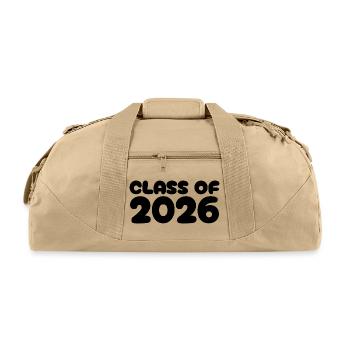 Awaiting design - Recycled Duffel Bag - beige - Front