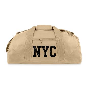 NYC  - Recycled Duffel Bag - beige - Front